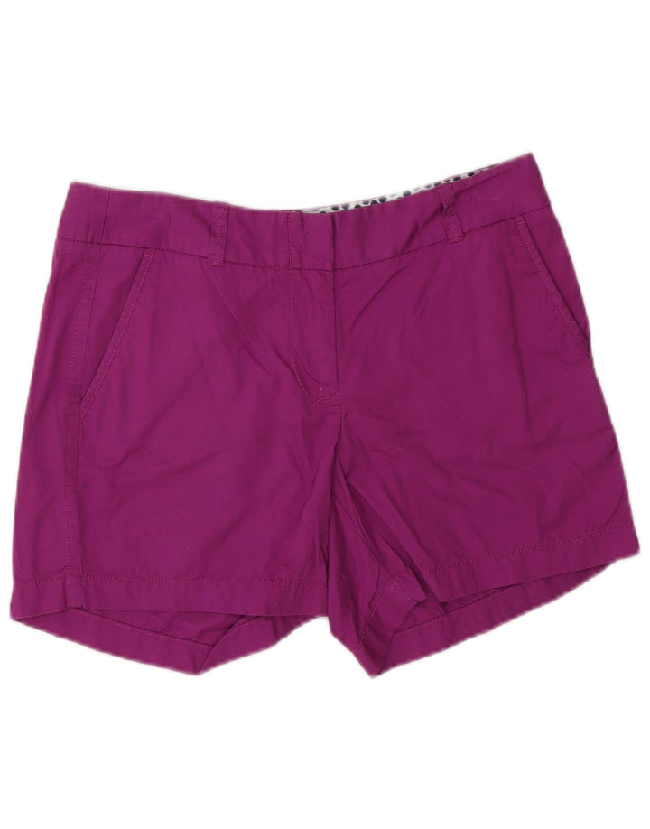 J. CREW Pantalones cortos chinos para mujer US 4 Small W30 Algodón morado