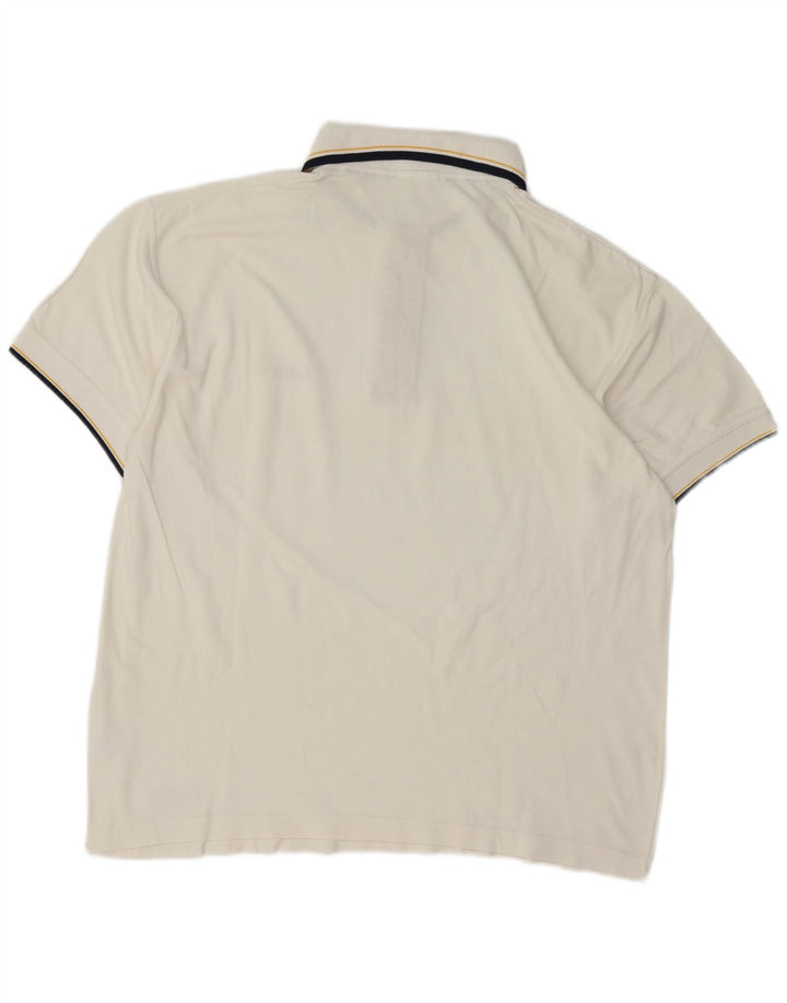 Polo Ellesse Hombre Grande Algodón Blanco