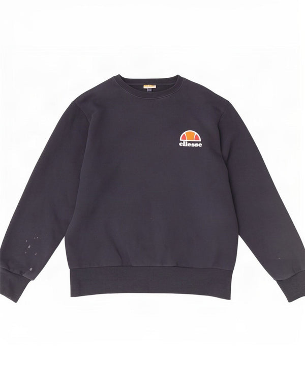 Ellesse Hombre Sudadera Jumper Medium Azul Marino Algodón