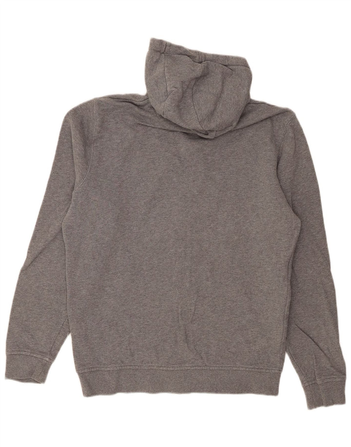 Lyle & Scott Sudadera con capucha y cremallera para hombre de algodón moteado gris medio