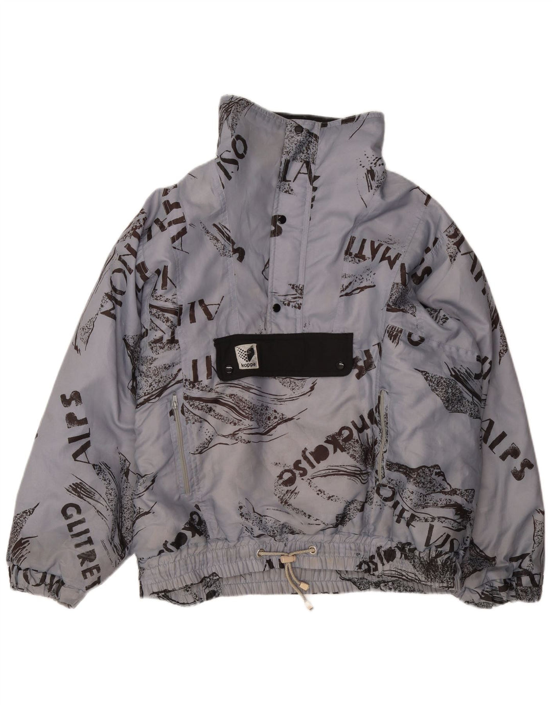 TACTEL Chaqueta anorak gráfica para hombre UK 48 4XL Poliamida azul