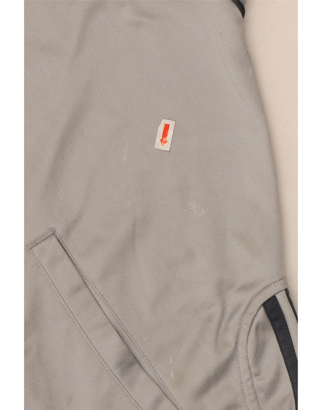 ADIDAS Mens Tracksuit Top Jacket UK 42/44 Large Grey Polyester