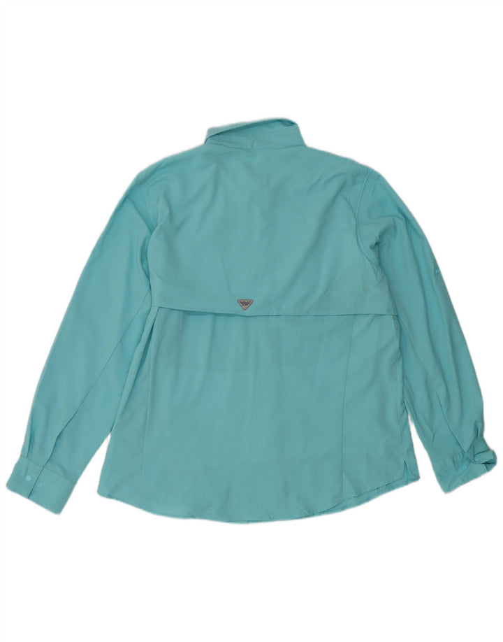 Camisa Columbia Mujer ES 40 XL Poliéster Turquesa