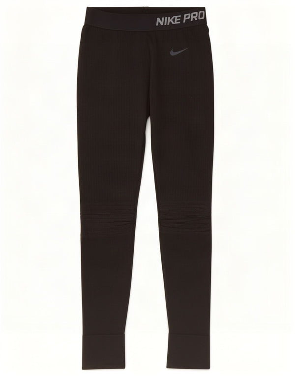 Nike Leggings gráficos para mujer UK 10 Small Poliéster negro