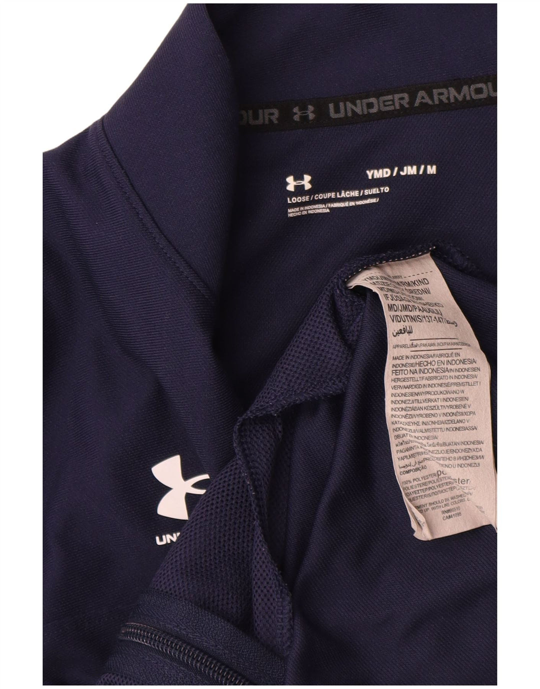 Under Armour Chándal para niño, chaqueta superior, 9-10 años, talla mediana, azul marino