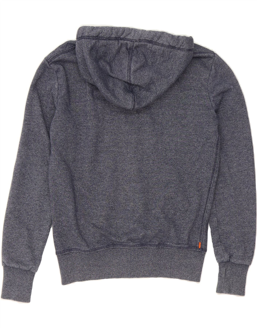 SUPERDRY Mens Zip Hoodie Sweater Small Navy Blue Cotton Vintage Superdry and Second-Hand Superdry from Messina Hembry 