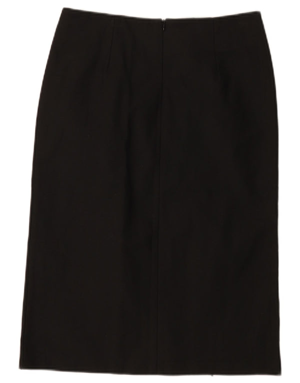 Stavros Womens Straight Skirt IT 44 Medium W28 Black Polyester