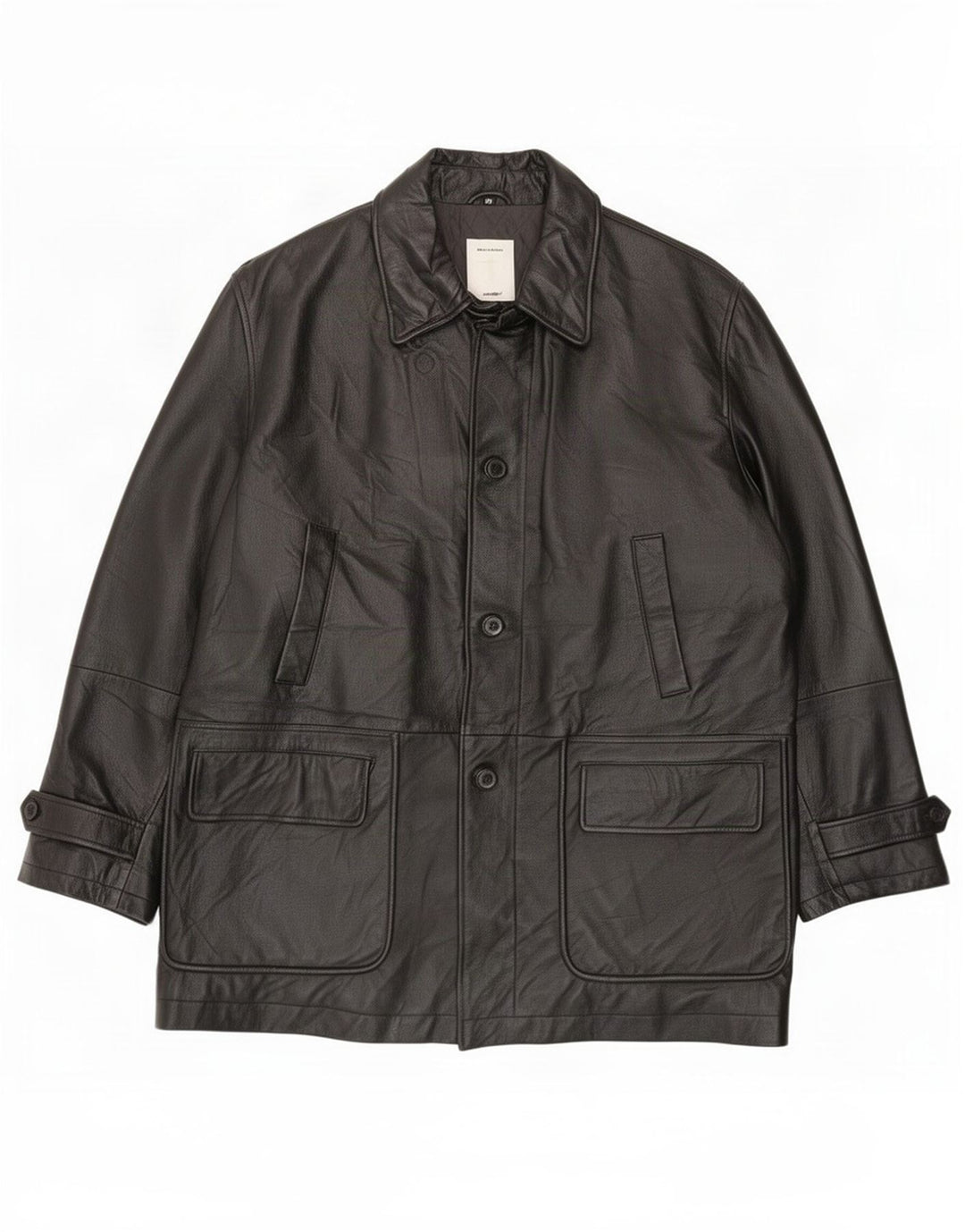 Conbipel Chaqueta de cuero para hombre IT 54 XL Negro