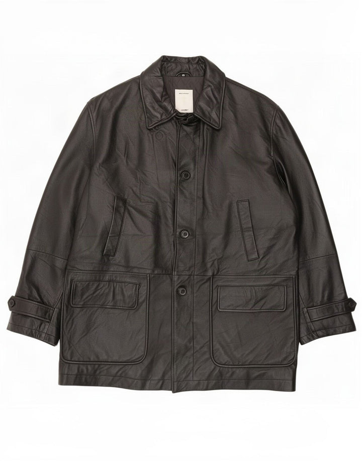 Conbipel Chaqueta de cuero para hombre IT 54 XL Negro