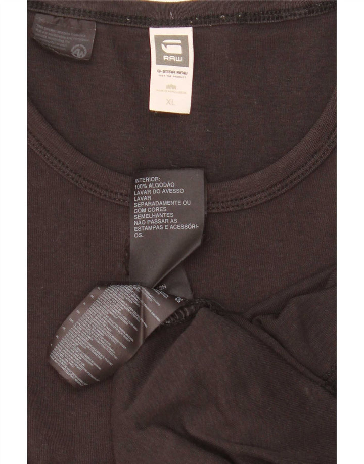 G-Star Hombre Top Manga Larga XL Algodón Negro