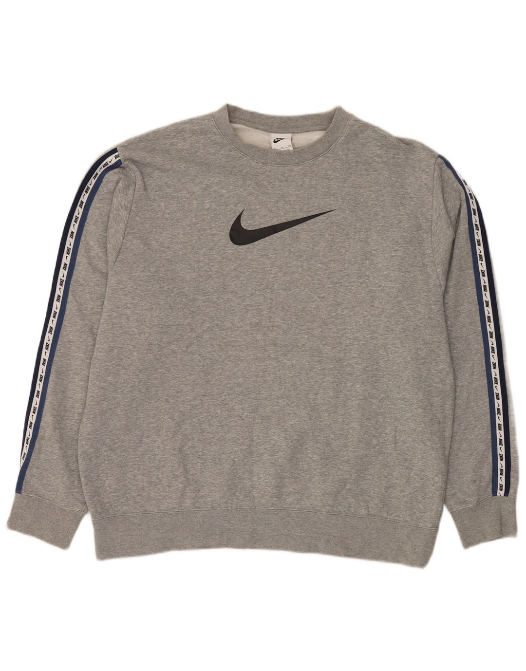 NIKE Hombre Sudadera Gráfica Jumper XL Gris Algodón
