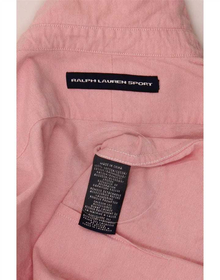 Camisa Ralph Lauren Hombre Algodón Rosa Medio