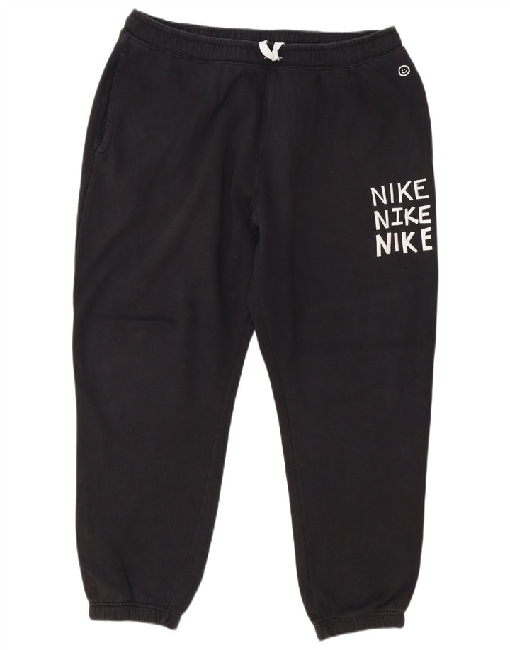 Nike Mens Graphic Chándal Pantalones Joggers 2XL Negro