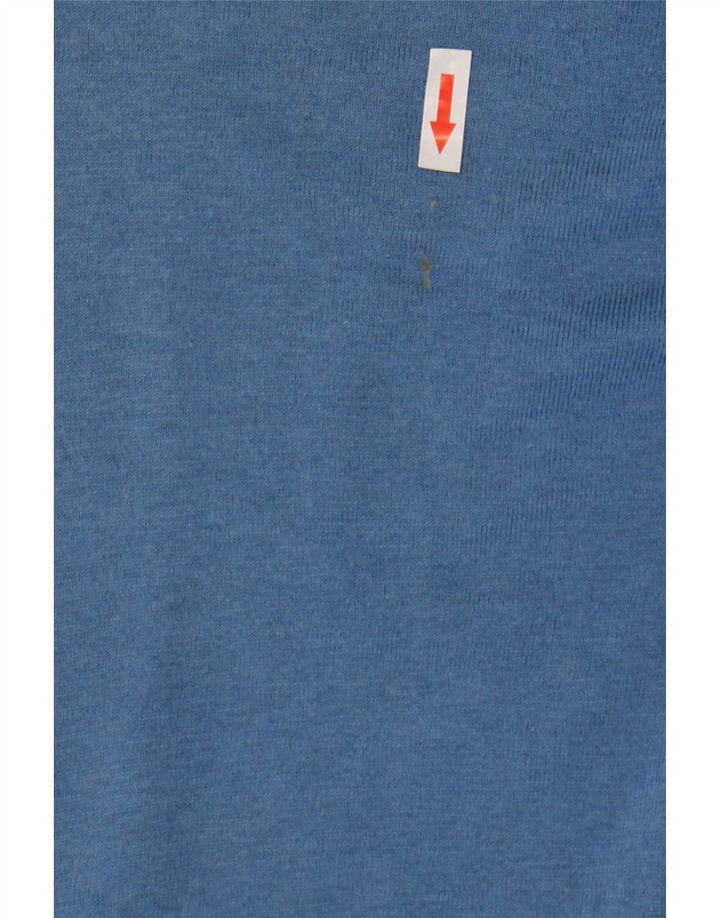 Massimo Dutti Jersey de cuello vuelto para mujer UK 44 Seda azul medio