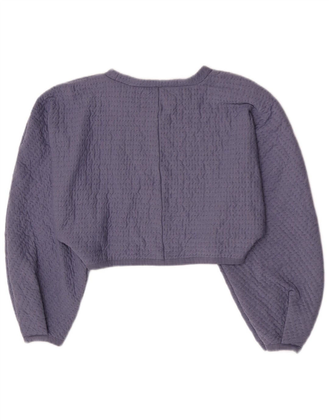 Zara Mujer Crop Blusa Top Reino Unido 44 Grande Púrpura