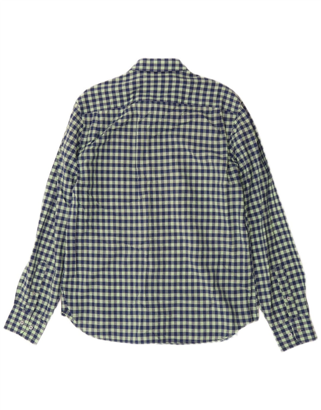 Camisa Massimo Dutti Hombre Large Vichy Verde