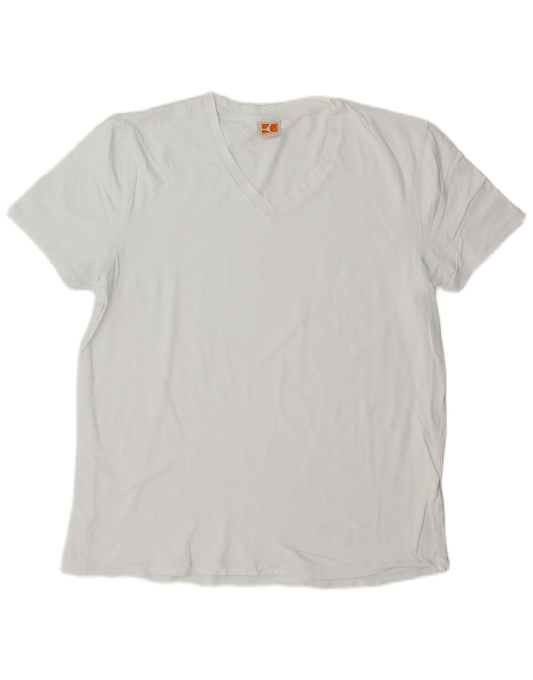 Hugo Boss Hombre Camiseta Top XL Blanco Algodón
