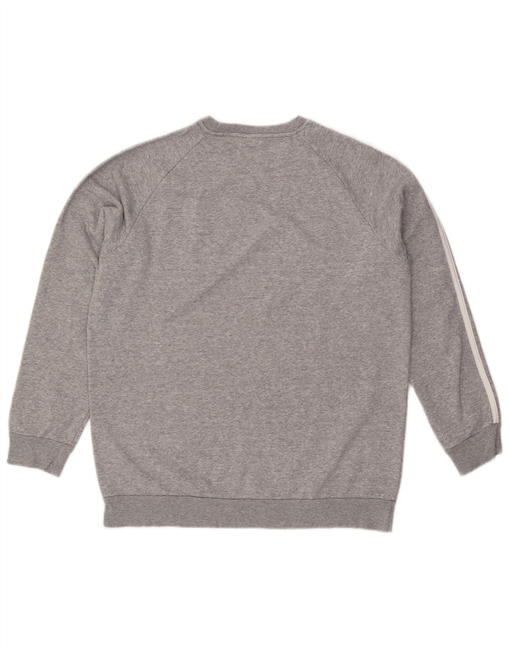 ADIDAS Sudadera extragrande para mujer Reino Unido 8/10 Pequeño gris moteado