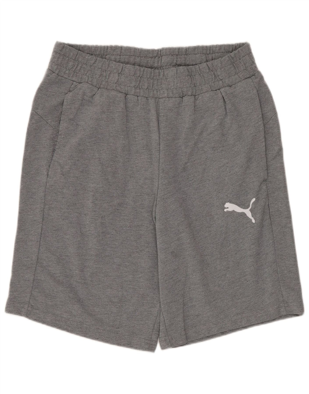 Pantalones cortos deportivos Puma para hombre de algodón gris medio