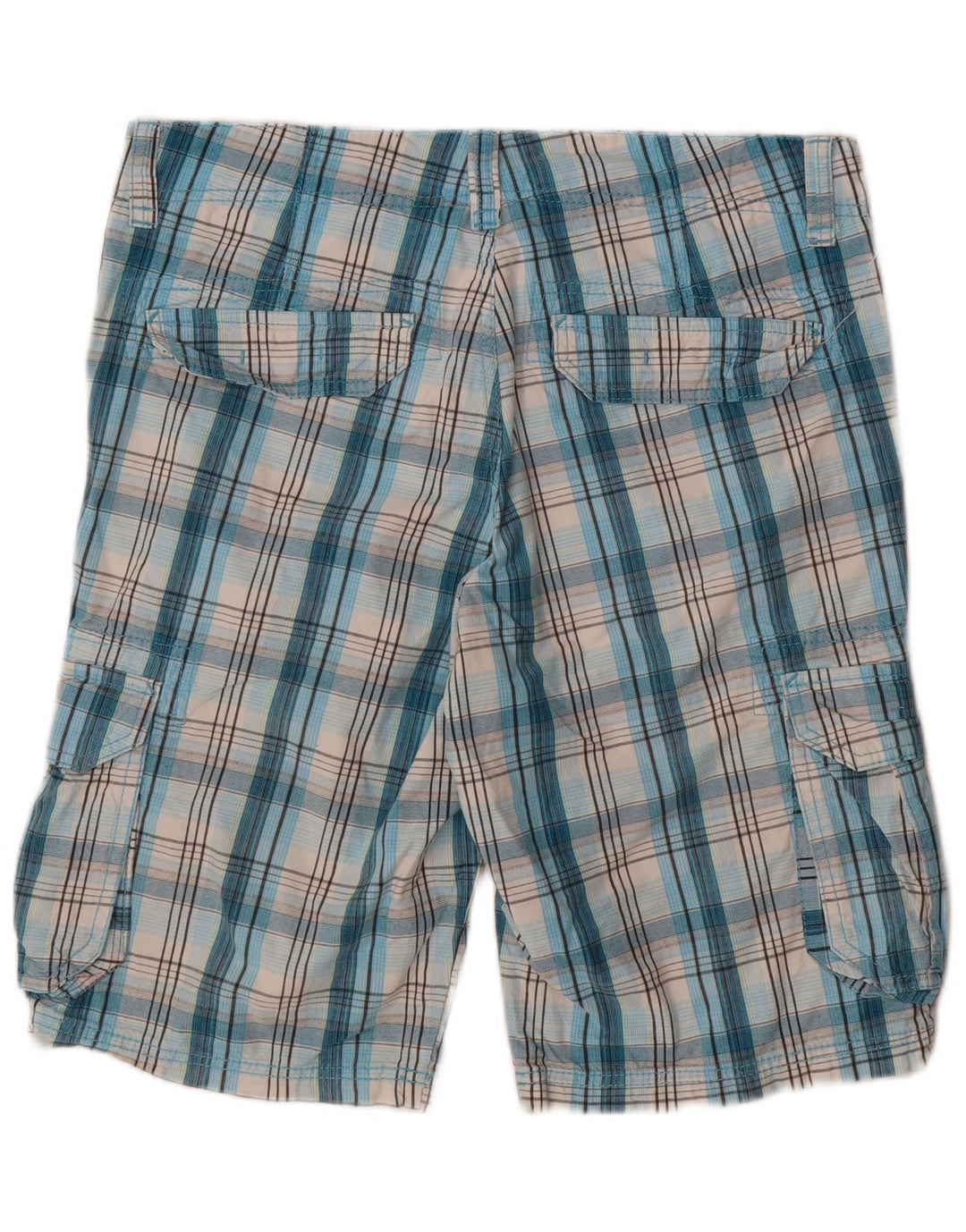 EDC Shorts cargo para hombre W34 Large Blue Check