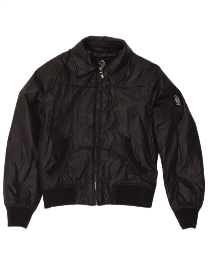 Refrigue Chaqueta Bomber para Mujer UK 44 Mediana Nylon Negro