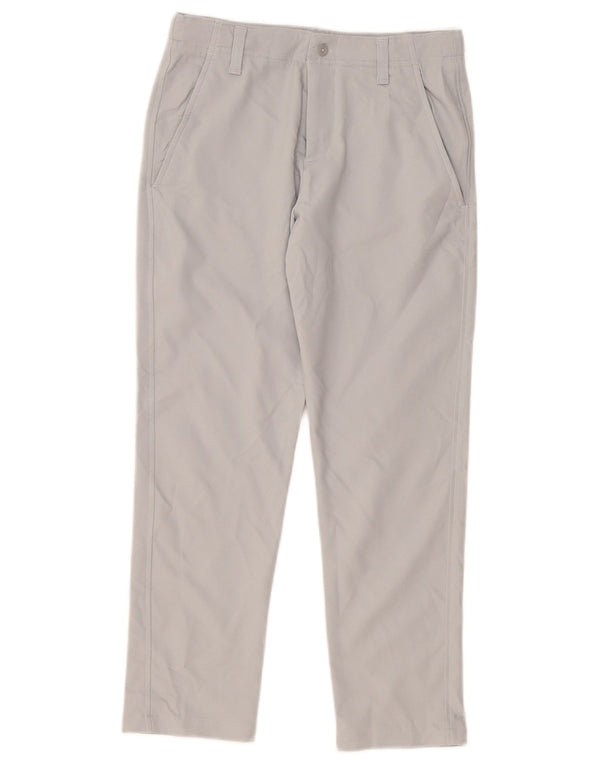 Under Armour Pantalones chinos rectos para niños 9-10 años W28 L24 Poliéster gris