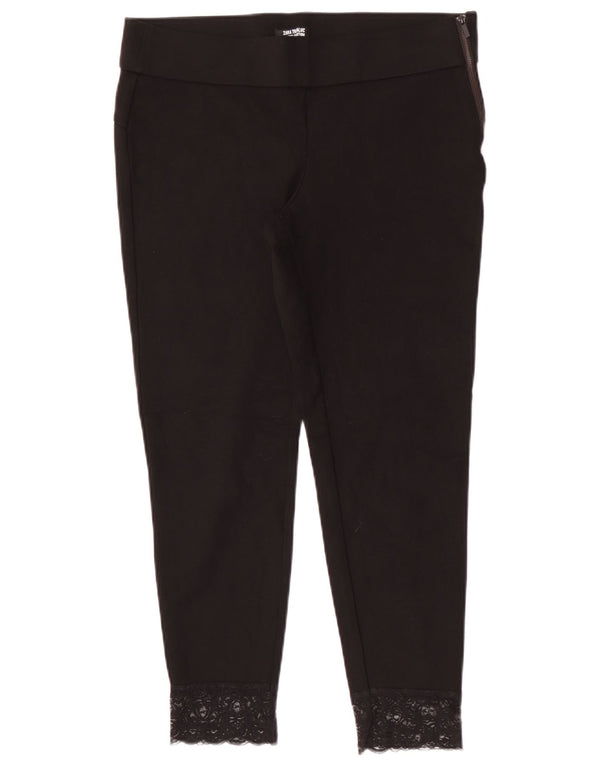 Zara Mujer Legging Pantalones Cortos XL W32 L25 Negro