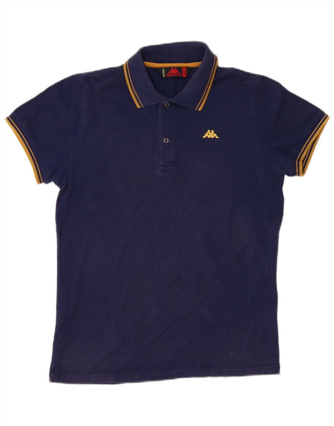 Polo Kappa Hombre Algodón Azul Marino Mediano