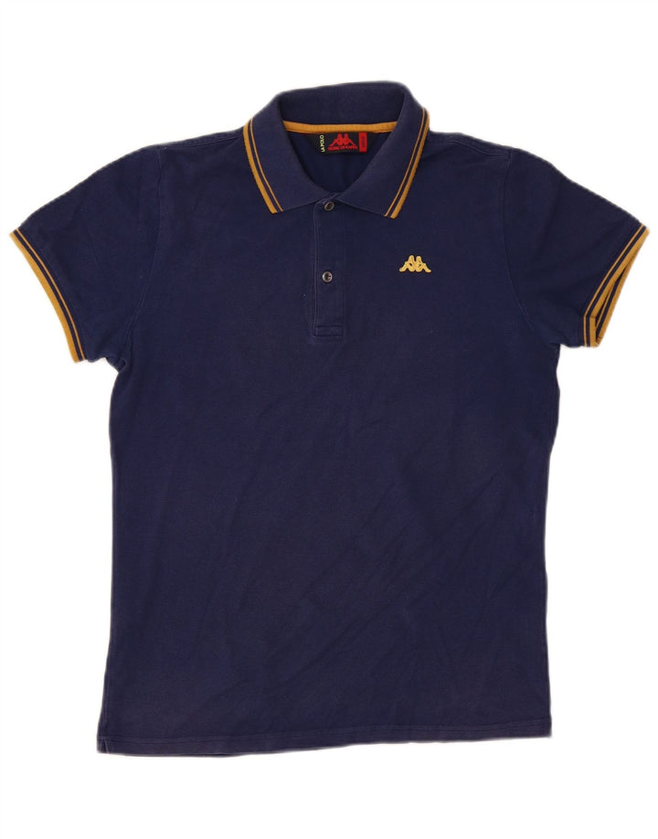 Polo Kappa Hombre Algodón Azul Marino Mediano