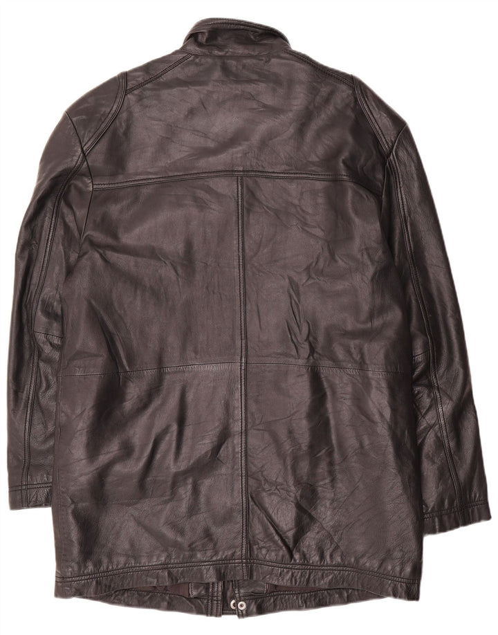 Abrigo de cuero para hombre UK 40 Large Black
