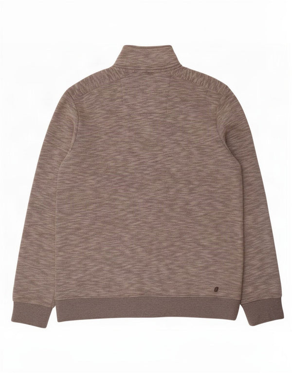 Boston Crew Chaqueta de chándal para hombre Poliéster moteado gris medio