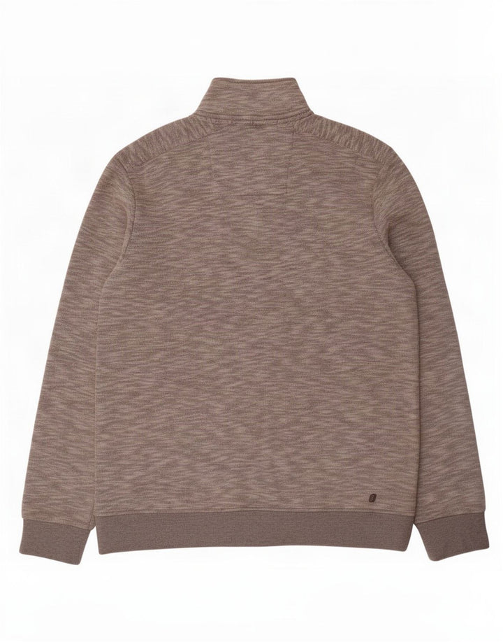Boston Crew Chaqueta de chándal para hombre Poliéster moteado gris medio