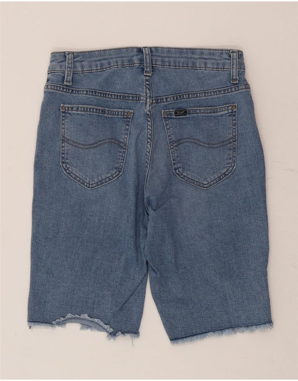 Lee - Pantalones cortos de mezclilla para mujer US 6 mediano W28 algodón azul