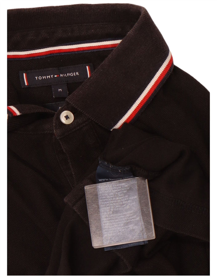 TOMMY HILFIGER Polo Slim Fit para hombre Algodón negro mediano