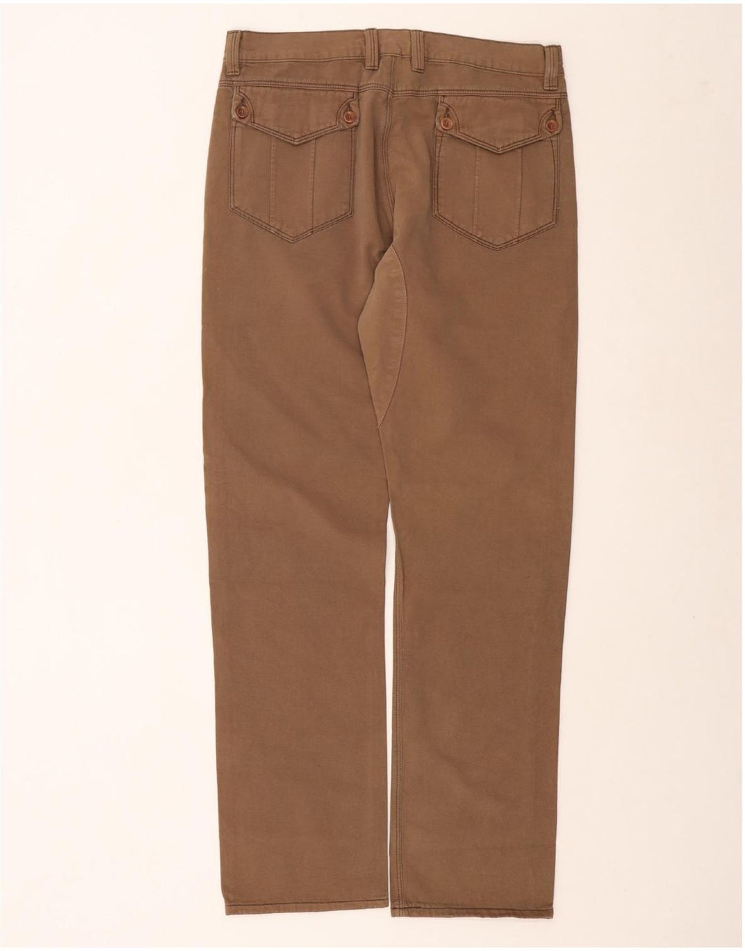 CARRERA Pantalones informales rectos para hombre W32 L33 Marrón