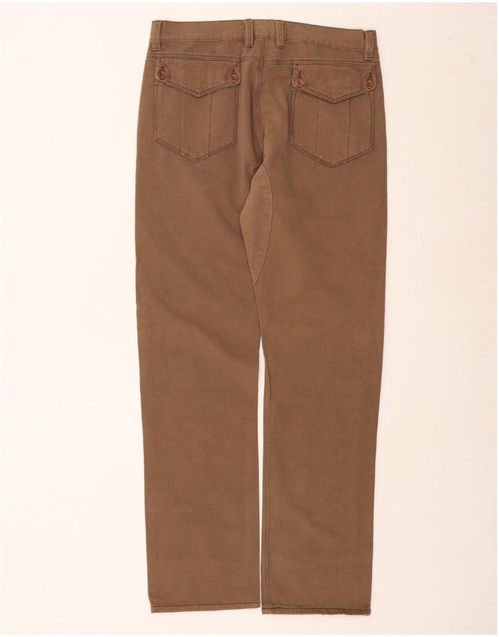 CARRERA Pantalones informales rectos para hombre W32 L33 Marrón