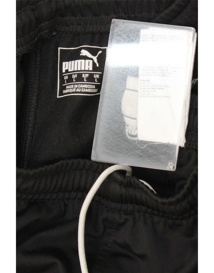 Puma Pantalones De Chándal Para Hombre Joggers Large Negro Poliéster