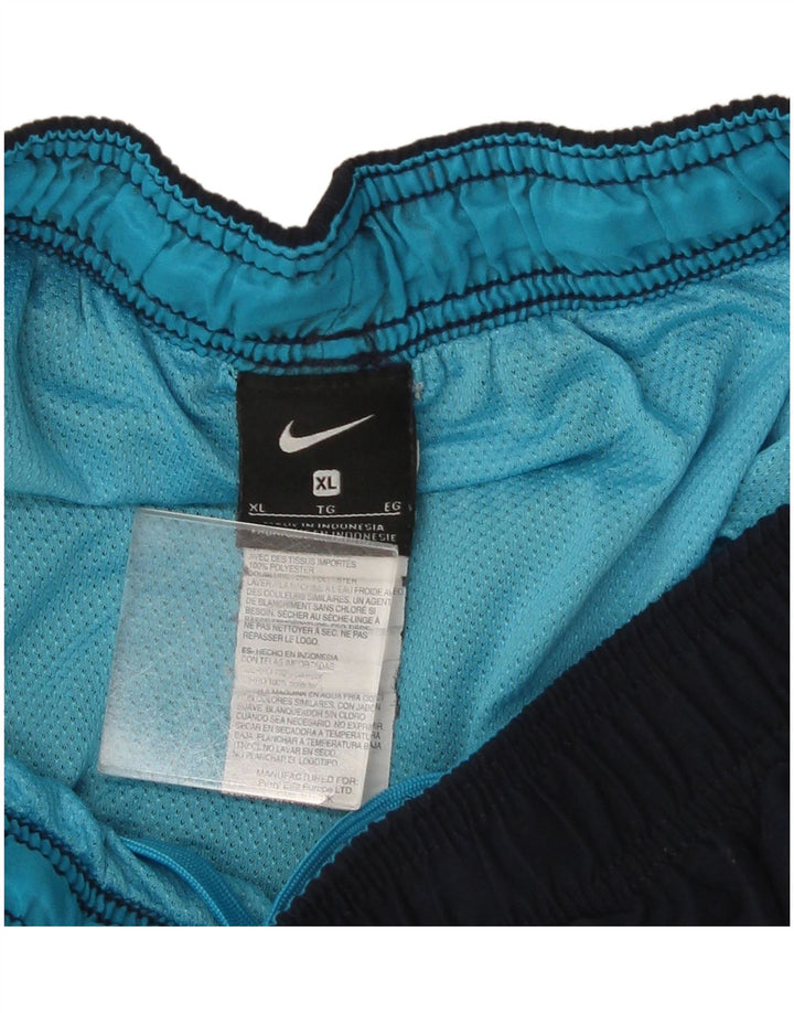 Nike Pantalones cortos deportivos para niño 13-14 años XL Azul marino Poliéster