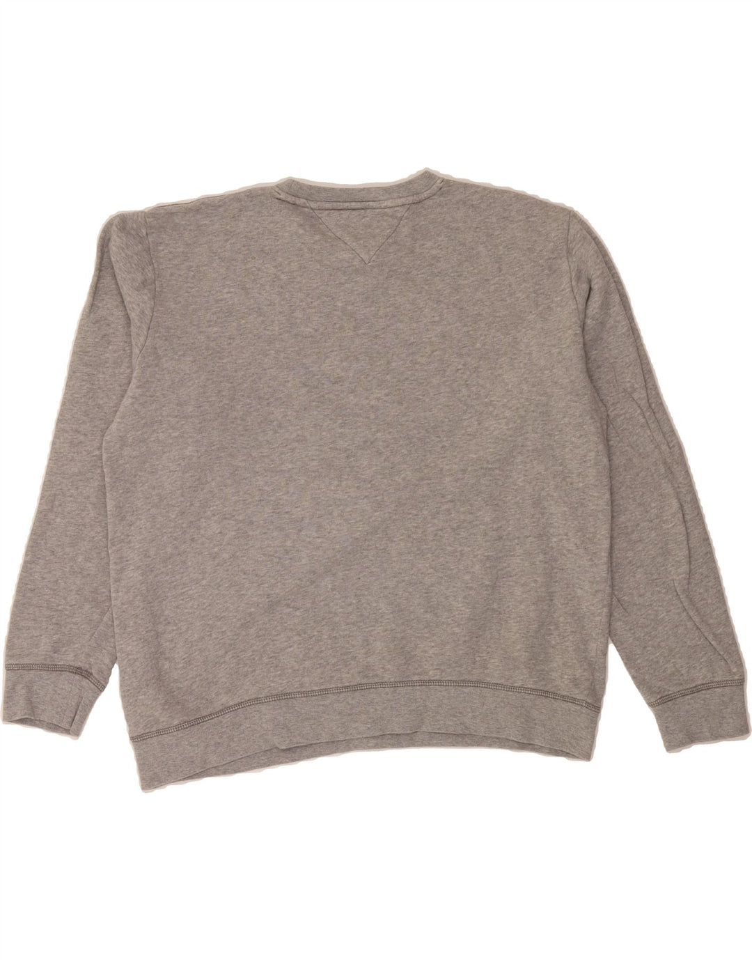TOMMY HILFIGER Womens Oversized Graphic Sweatshirt Jumper UK 18 XL Grey Vintage Tommy Hilfiger and Second-Hand Tommy Hilfiger from Messina Hembry 
