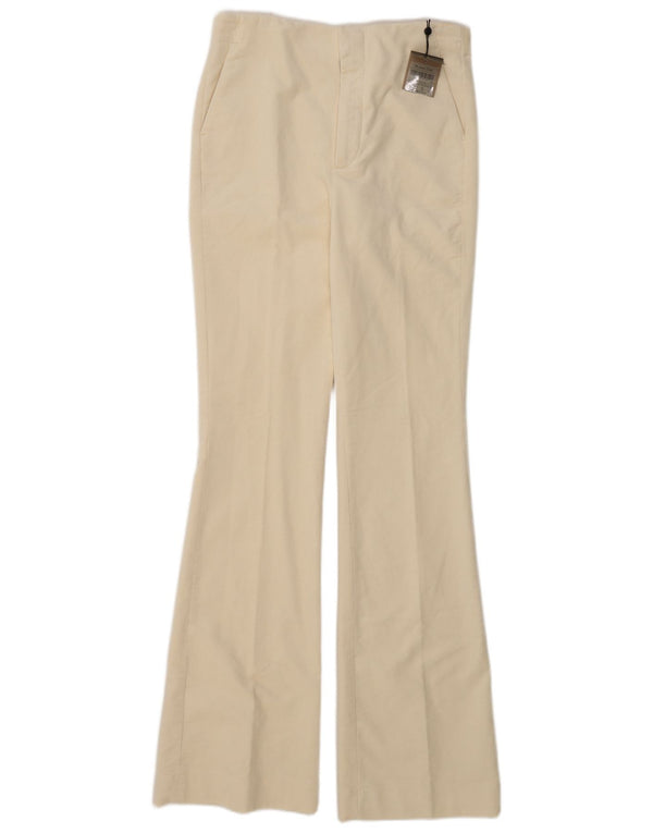 Massimo Dutti Pantalón Acampanado De Pana Mujer EU 38 Small W28 L35 Beige