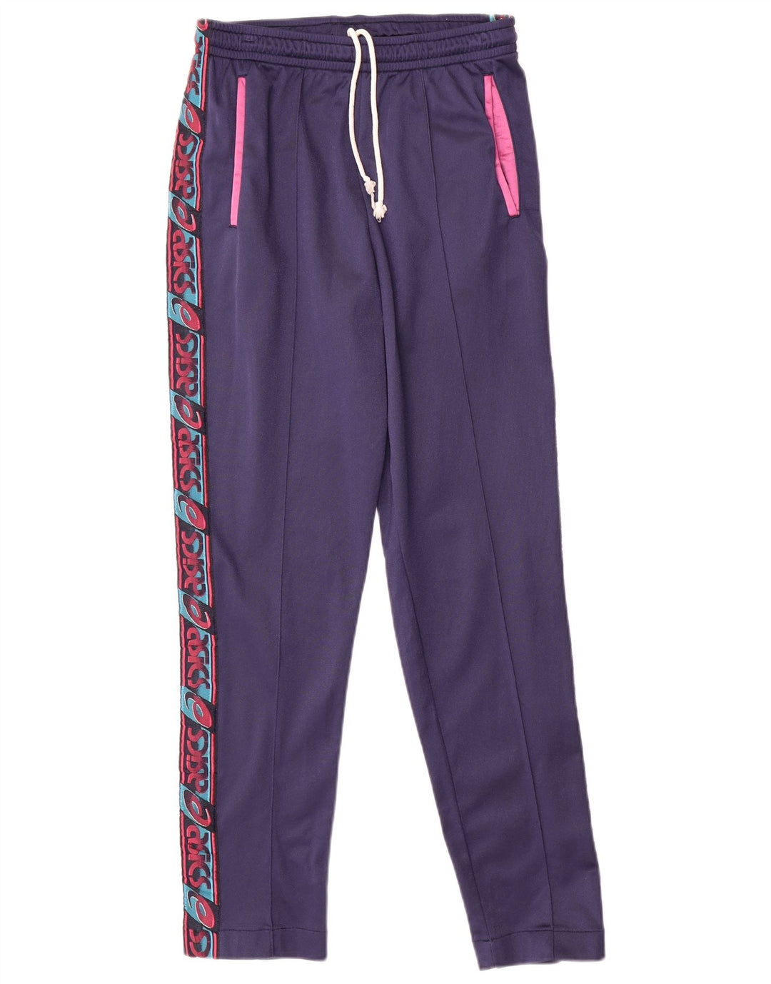 ASICS Pantalón de chándal gráfico para mujer IT 46 Large Poliamida azul marino