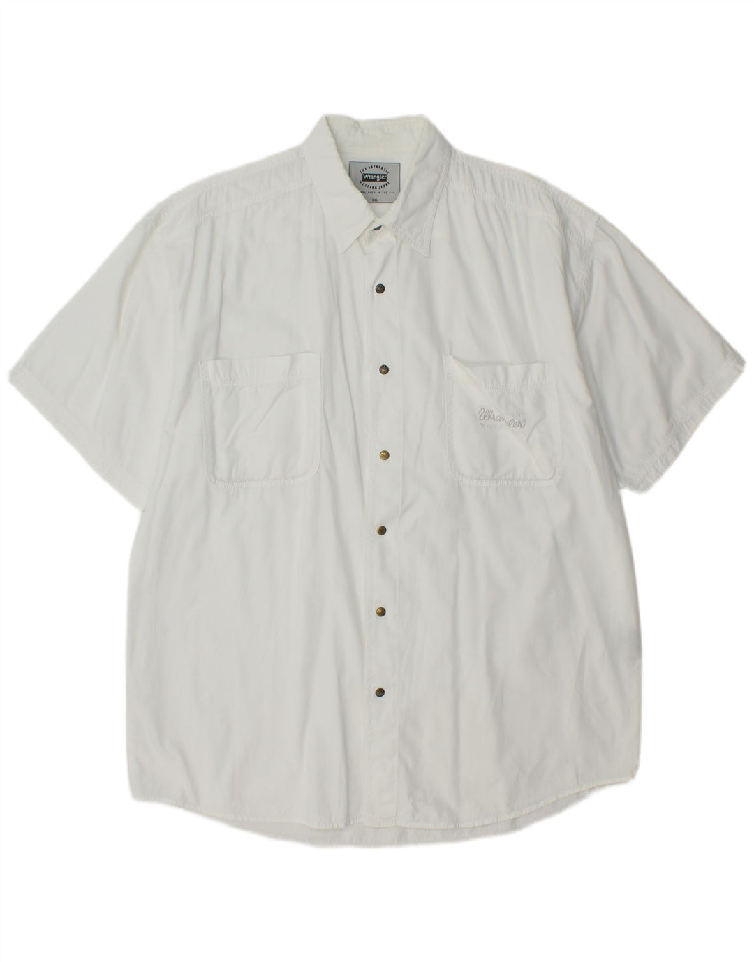 Wrangler Camisa Manga Corta Hombre 2XL Algodón Blanco