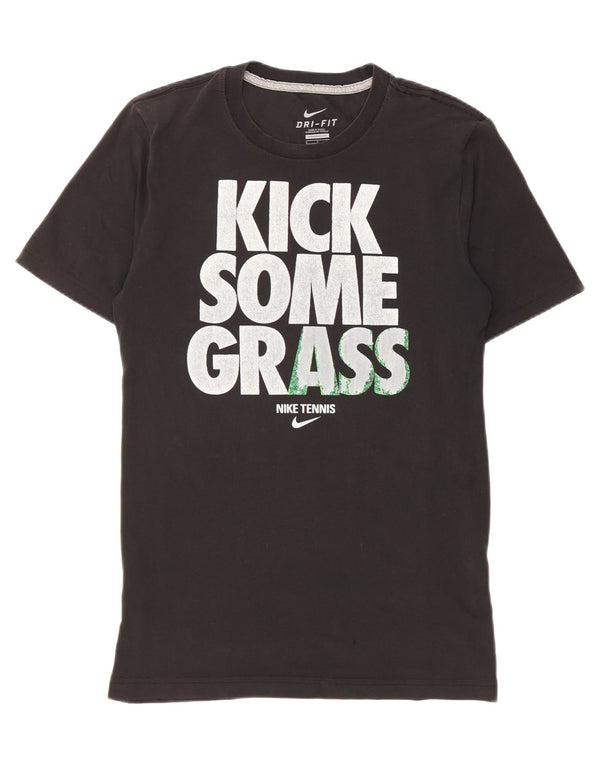 Nike Dri Fit Graphic Camiseta para hombre, talla pequeña, color negro