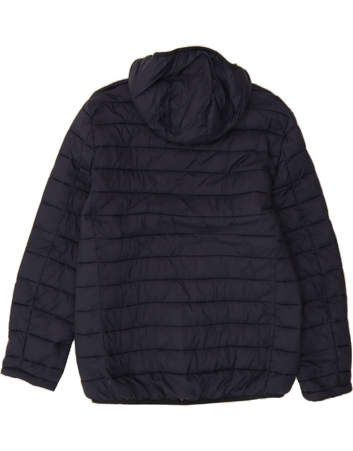 KAPPA Womens Hooded Padded Jacket UK 20 2XL Navy Blue Polyamide Vintage Kappa and Second-Hand Kappa from Messina Hembry 