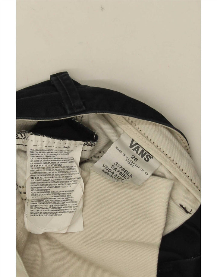 Pantalones cortos chinos Vans para hombre W26 XS Algodón negro