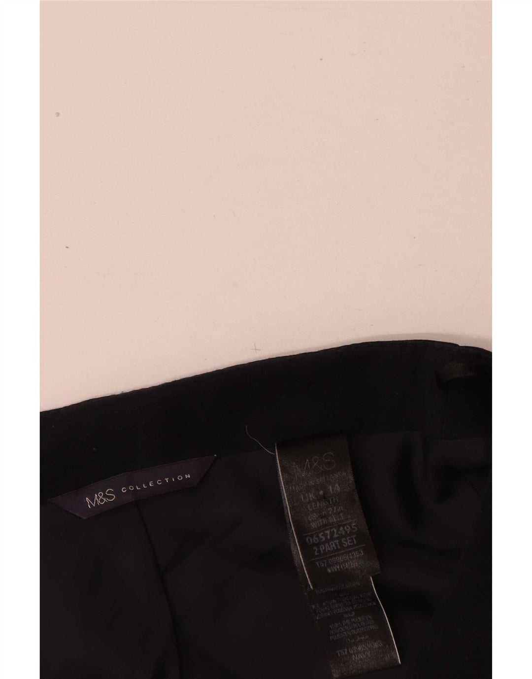 Marks & Spencer Falda lápiz para mujer Reino Unido 44 Grande W32 Poliéster azul marino
