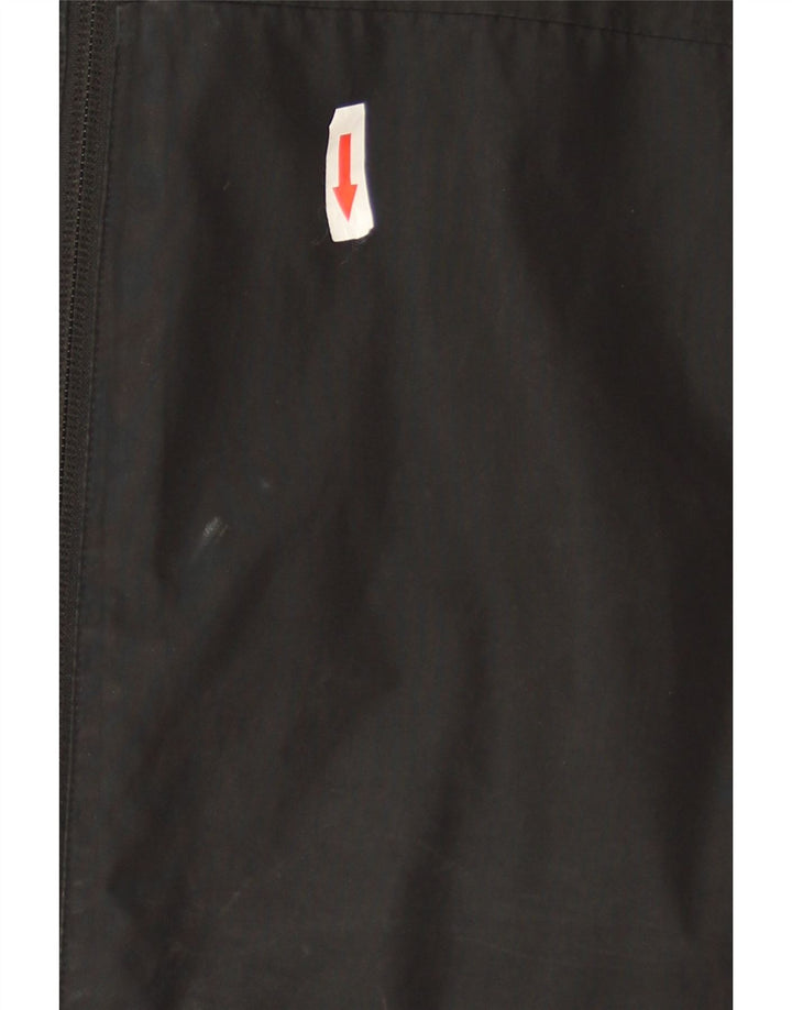 Adidas Chaqueta impermeable con capucha para hombre UK 38 Mediano Negro Poliéster