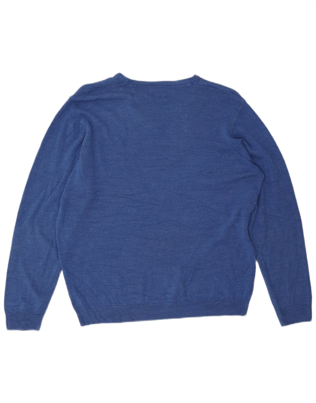 Marks & Spencer Suéter con Cuello en V para Hombre 2XL Acrílico Azul