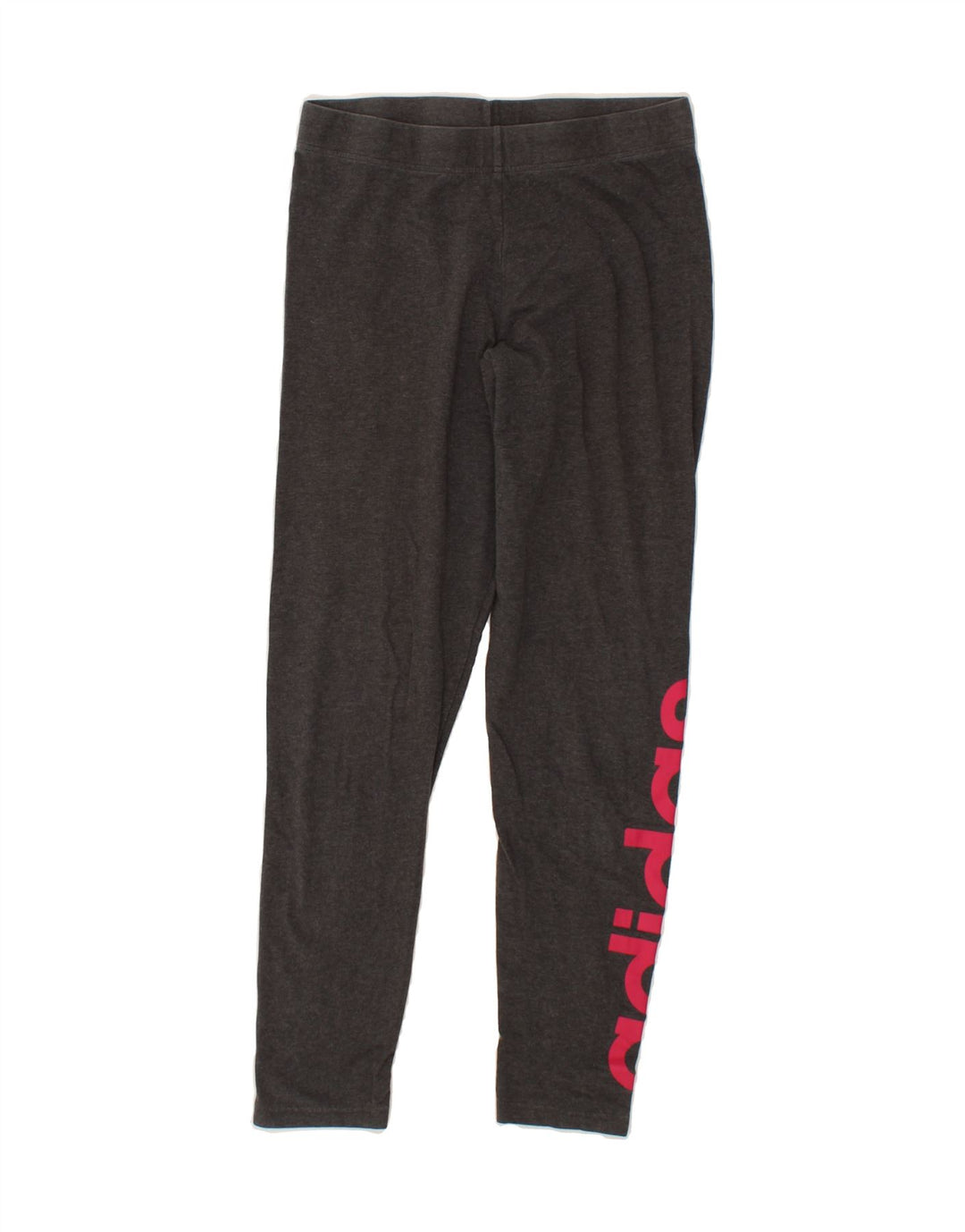 ADIDAS Womens Graphic Leggings UK 12/14 Medium  Grey Cotton Vintage Adidas and Second-Hand Adidas from Messina Hembry 