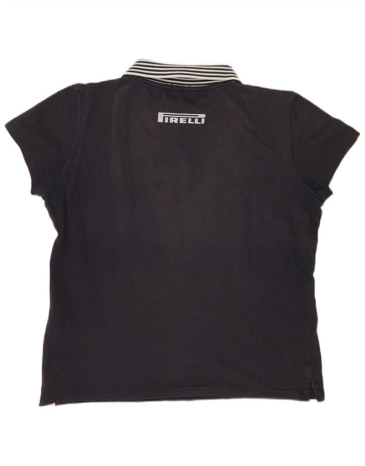 Pirelli Polo Mujer UK 40 XL Algodón Azul Marino